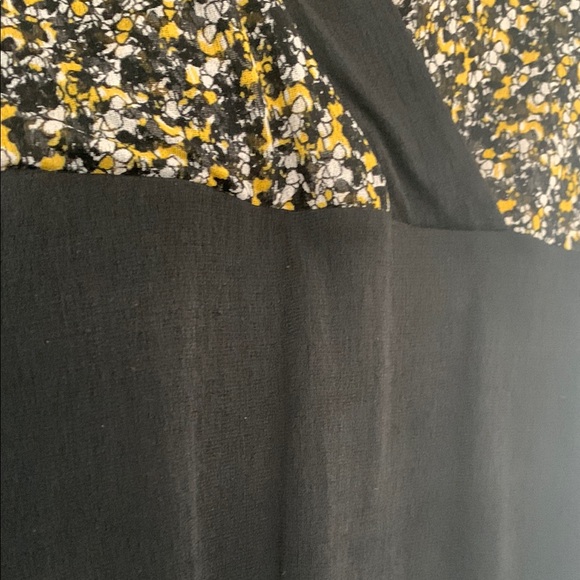 Diane von Furstenberg - Black/Yellow/White Women's Top - Silk and Mesh - Picture 3 of 8